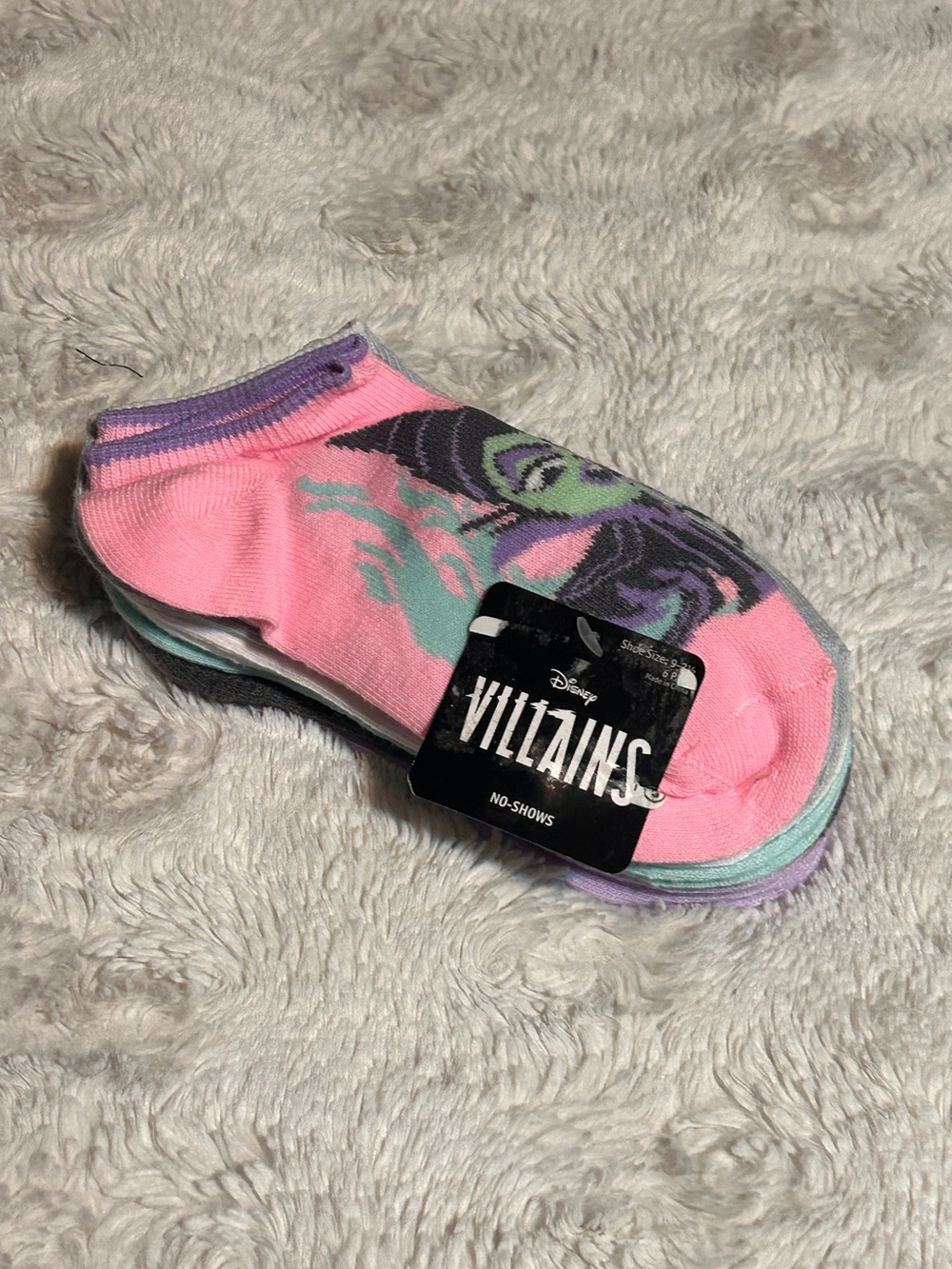 Villains Sock Set of 6-NWT